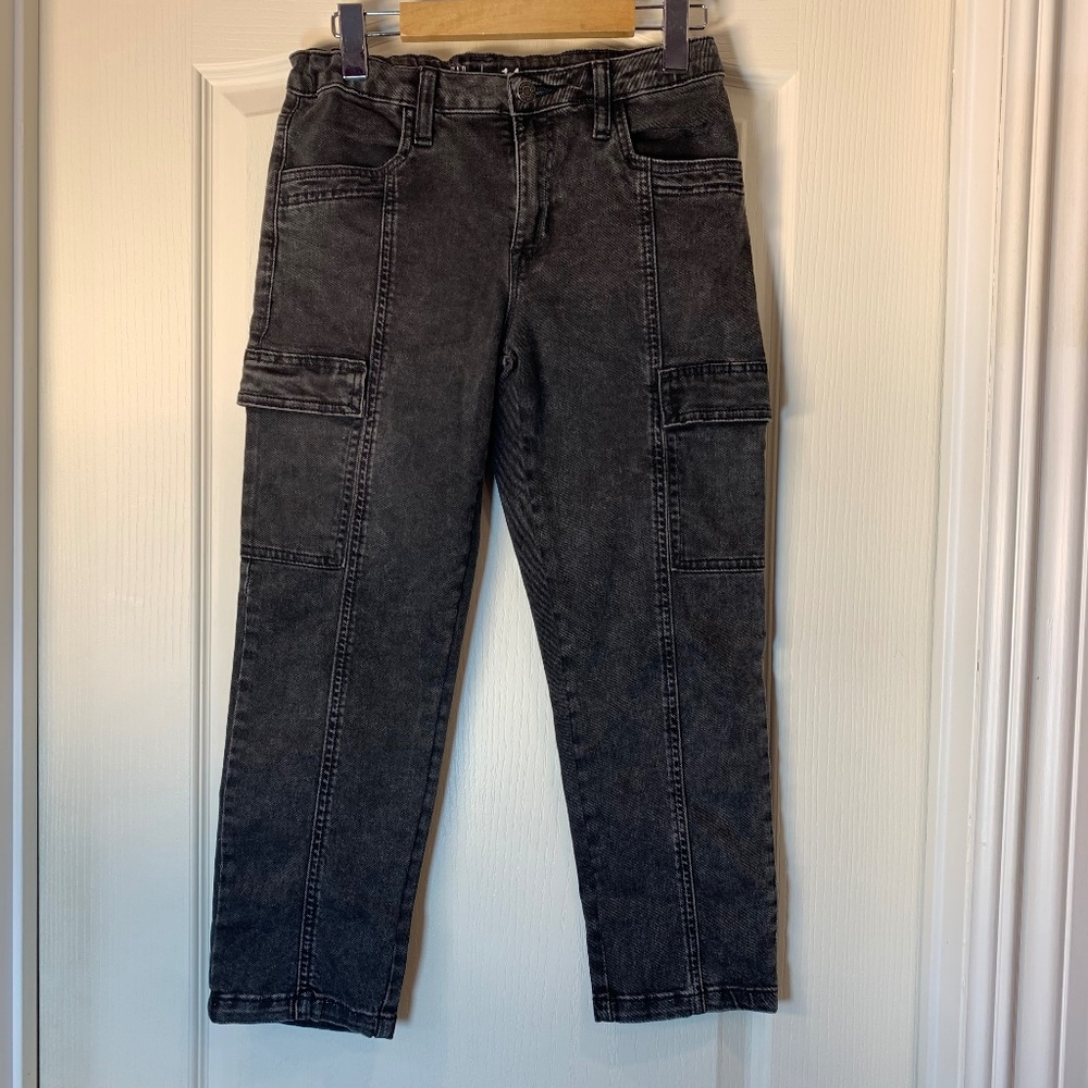 Gap Kids Girlfriend‎ Jeans – Washed Black-Grey Comfort Denim School Comfort